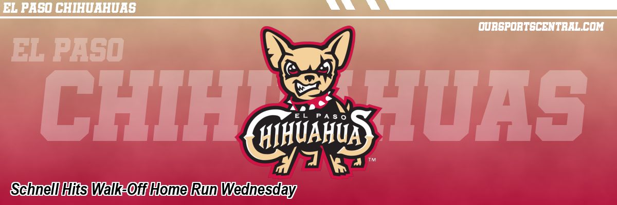 Schnell Hits Walk-Off Home Run Wednesday