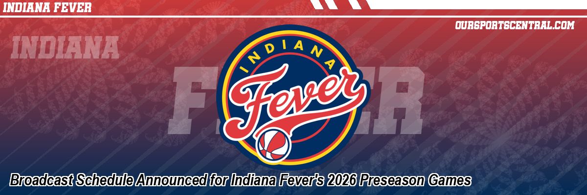 Broadcast Schedule Announced for Indiana Fever's 2026 Preseason Games