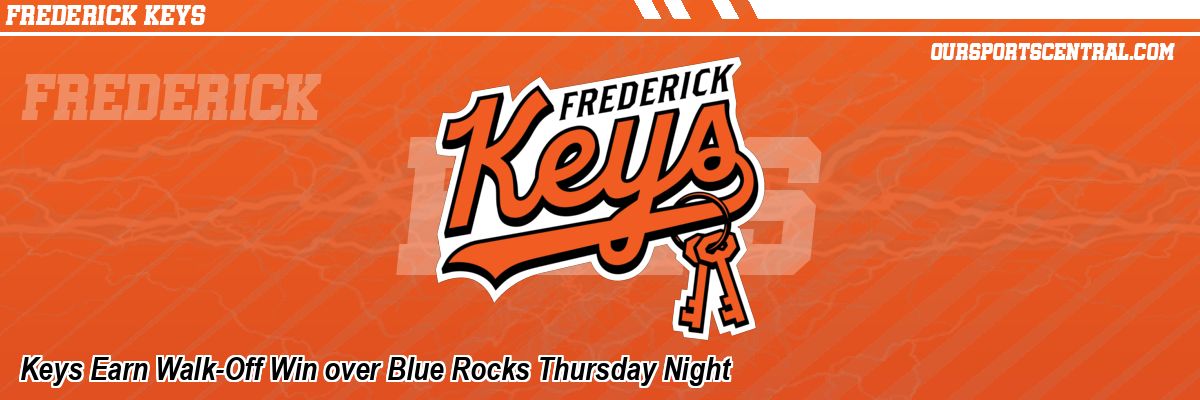 Keys Earn Walk-Off Win over Blue Rocks Thursday Night