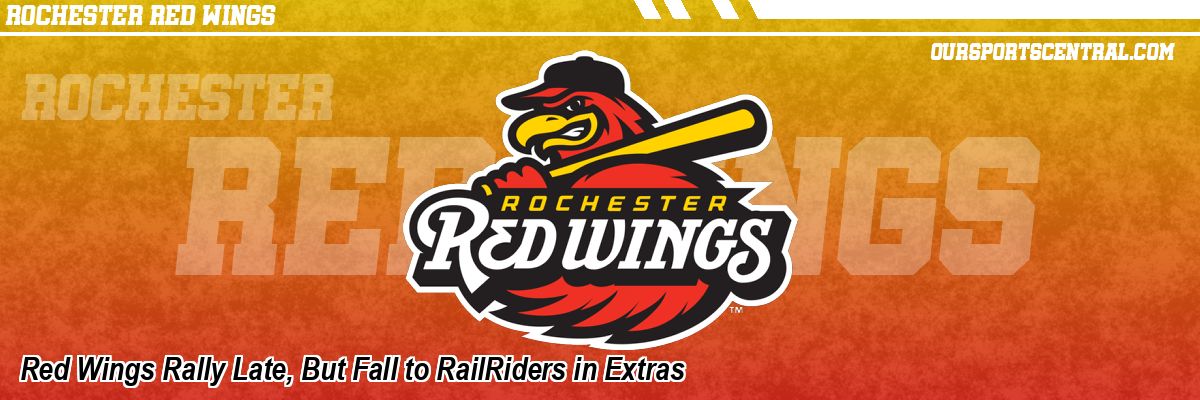 Red Wings Rally Late, But Fall to RailRiders in Extras