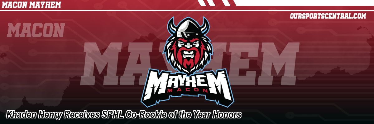 Khaden Henry Receives SPHL Co-Rookie of the Year Honors