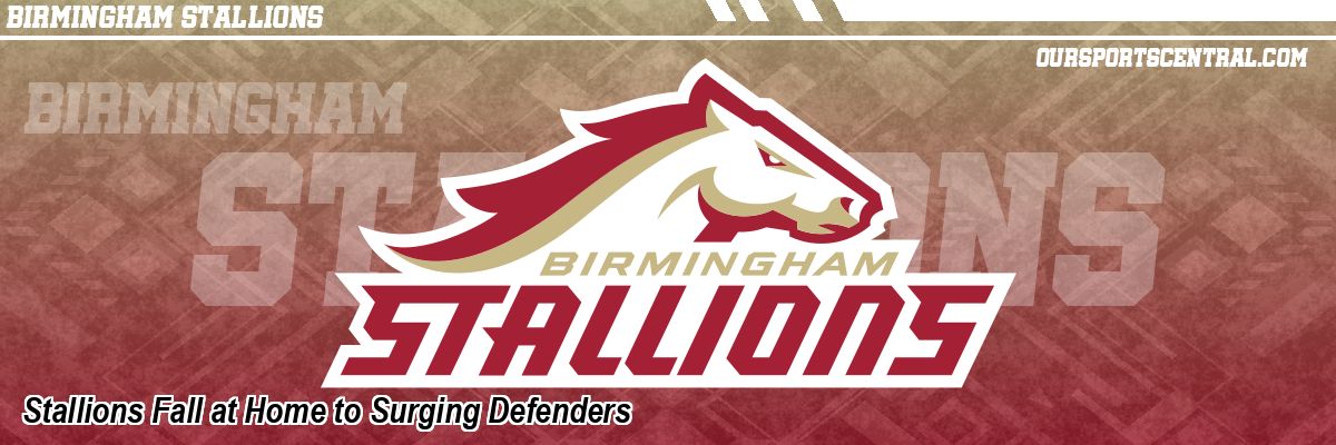 Stallions Fall at Home to Surging Defenders