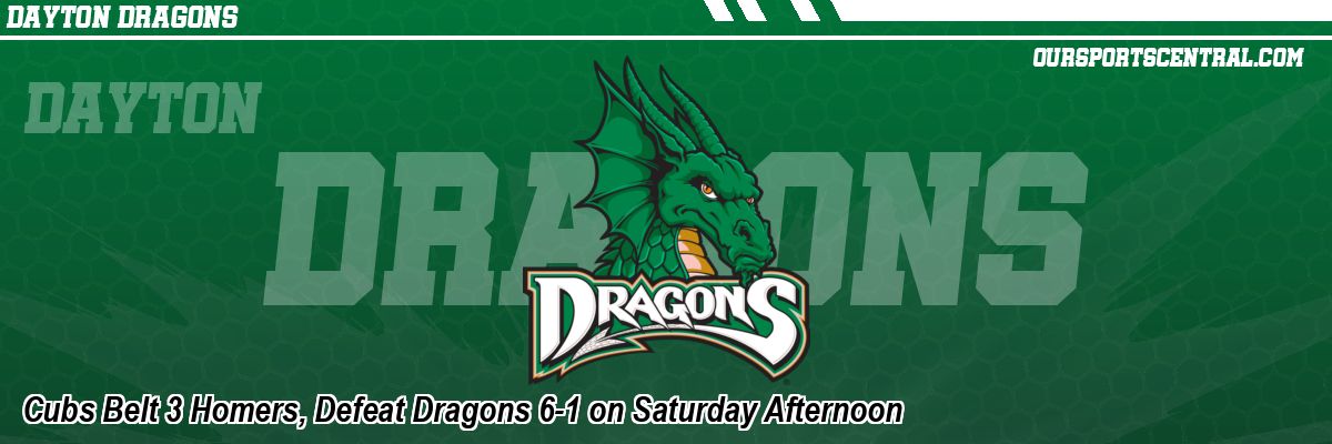 Cubs Belt 3 Homers, Defeat Dragons 6-1 on Saturday Afternoon