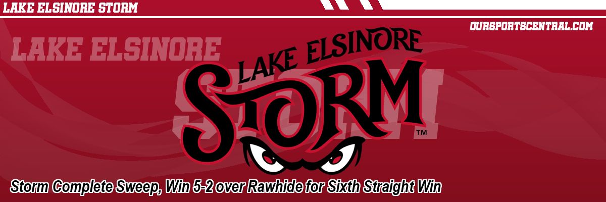 Storm Complete Sweep, Win 5-2 over Rawhide for Sixth Straight Win