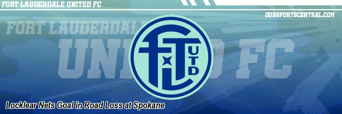 Locklear Nets Goal in Road Loss at Spokane