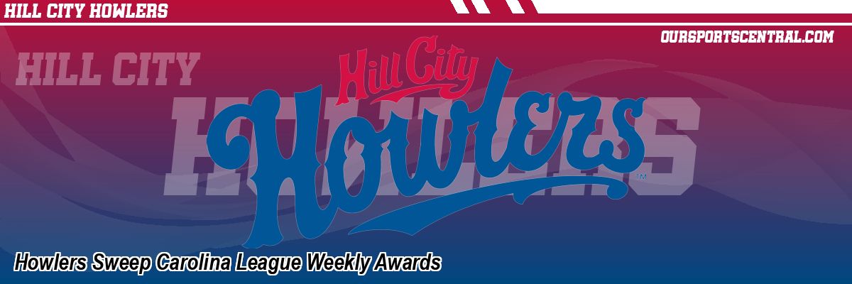 Howlers Sweep Carolina League Weekly Awards