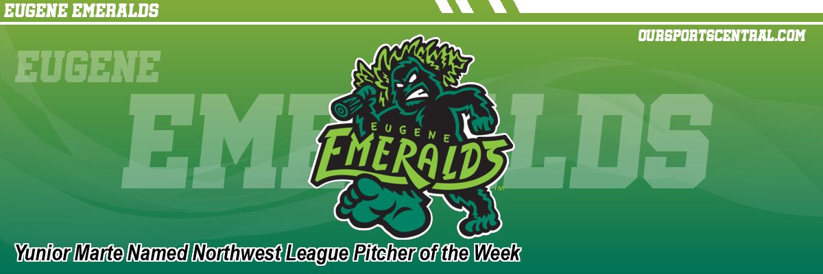 Yunior Marte Named Northwest League Pitcher of the Week