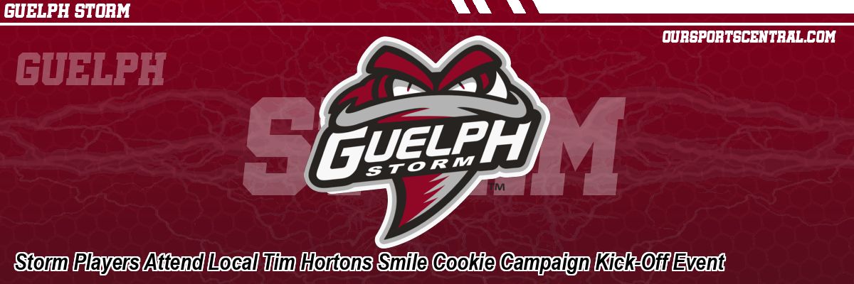 Storm Players Attend Local Tim Hortons Smile Cookie Campaign Kick-Off Event