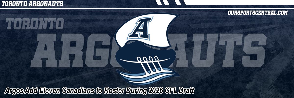 Argos Add Eleven Canadians to Roster During 2026 CFL Draft