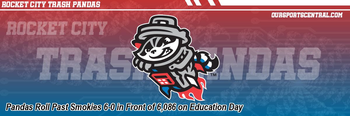 Pandas Roll Past Smokies 6-0 in Front of 6,086 on Education Day