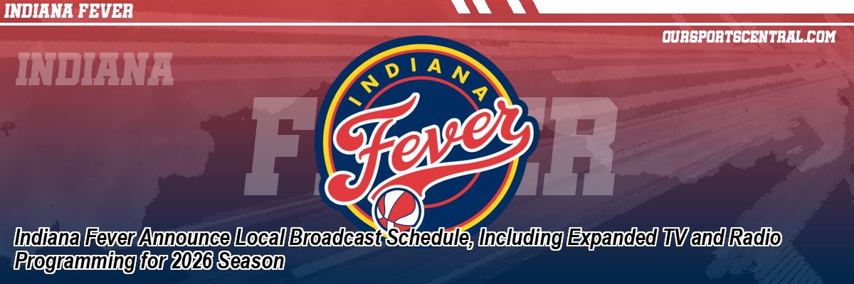 Indiana Fever Announce Local Broadcast Schedule, Including Expanded TV and Radio Programming for 2026 Season