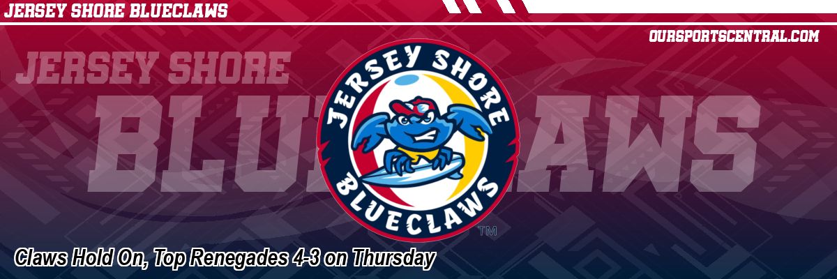 Claws Hold On, Top Renegades 4-3 on Thursday
