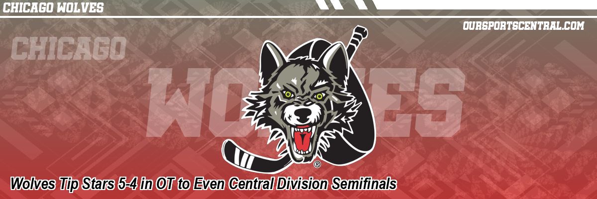 Wolves Tip Stars 5-4 in OT to Even Central Division Semifinals