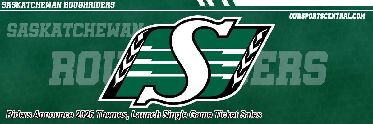 Riders Announce 2026 Themes, Launch Single Game Ticket Sales