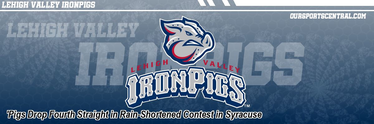 'Pigs Drop Fourth Straight in Rain-Shortened Contest in Syracuse