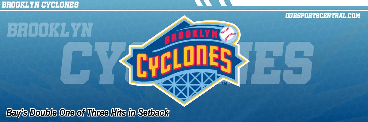 Bay's Double One of Three Hits in Setback
