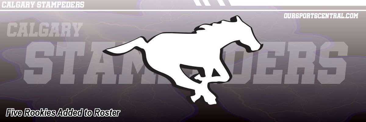 Five Rookies Added to Roster