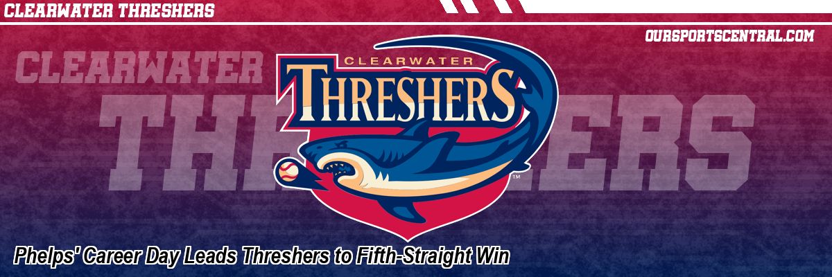 Phelps' Career Day Leads Threshers to Fifth-Straight Win