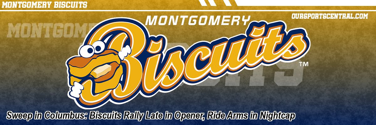 Sweep in Columbus: Biscuits Rally Late in Opener, Ride Arms in Nightcap