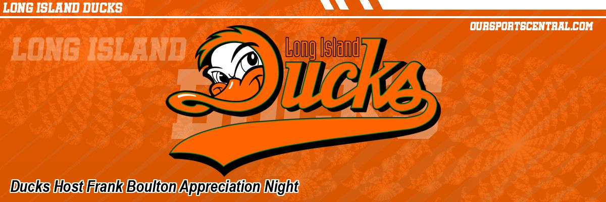 Ducks Host Frank Boulton Appreciation Night
