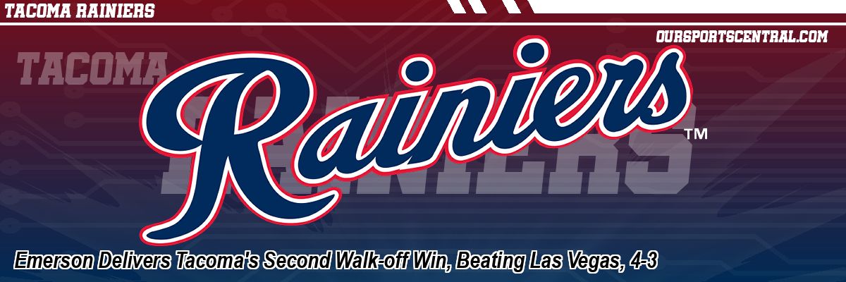 Emerson Delivers Tacoma's Second Walk-off Win, Beating Las Vegas, 4-3