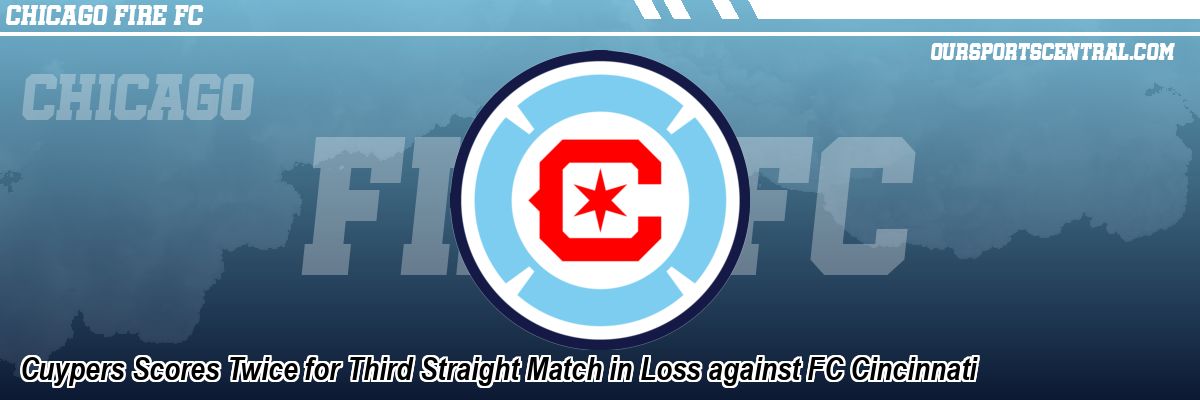 Cuypers Scores Twice for Third Straight Match in Loss against FC Cincinnati