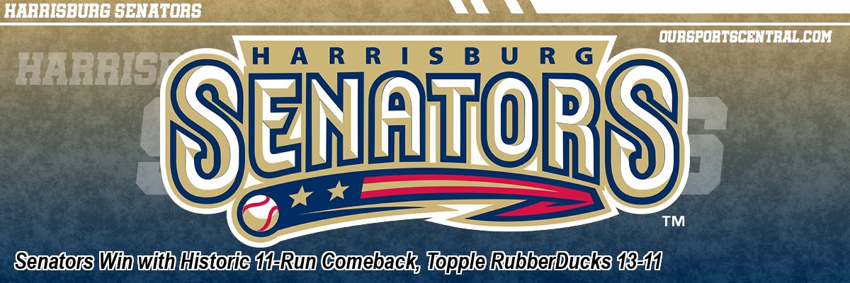 Senators Win with Historic 11-Run Comeback, Topple RubberDucks 13-11