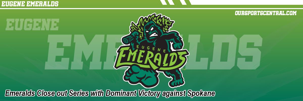 Emeralds Close out Series with Dominant Victory against Spokane