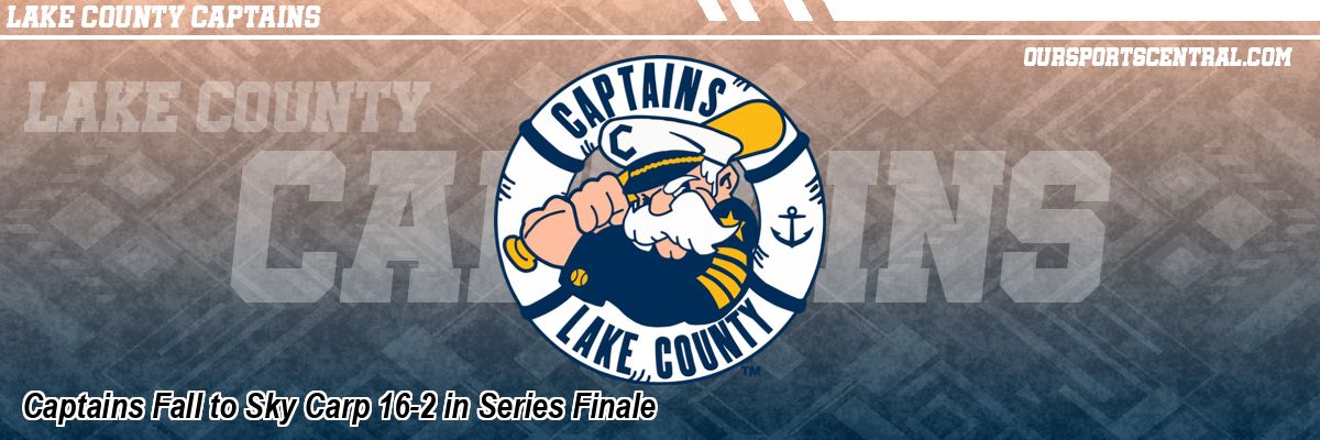 Captains Fall to Sky Carp 16-2 in Series Finale