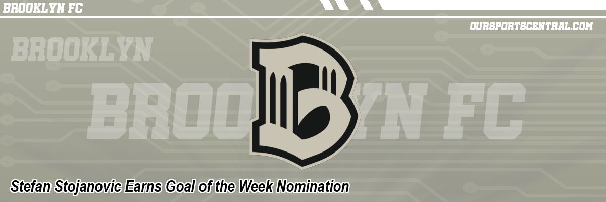 Stefan Stojanovic Earns Goal of the Week Nomination