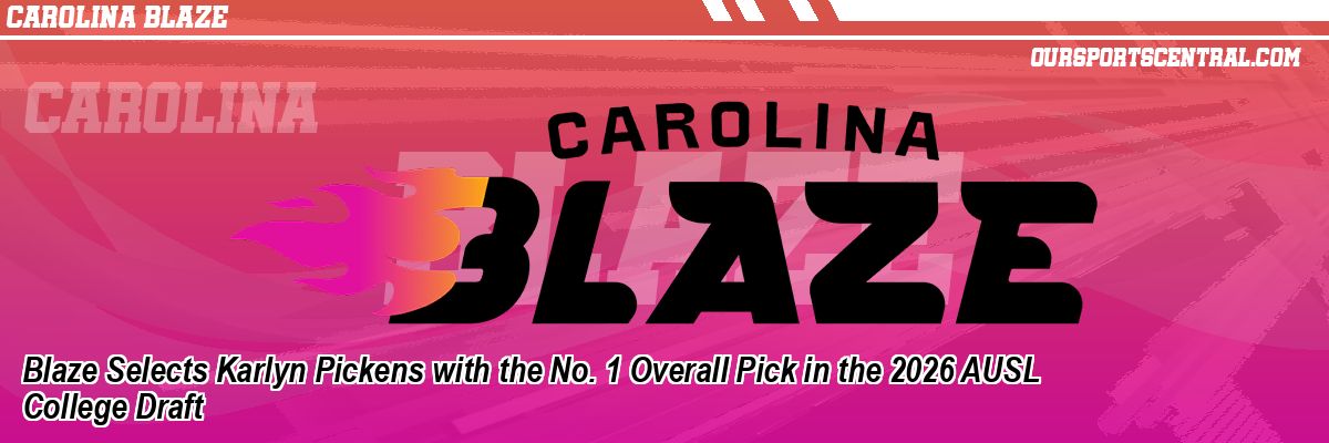 Blaze Selects Karlyn Pickens with the No. 1 Overall Pick in the 2026 AUSL College Draft