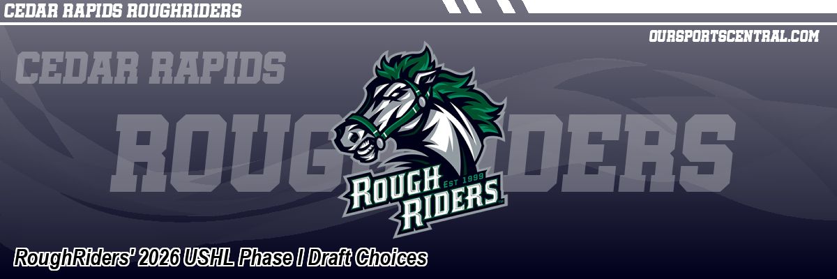 RoughRiders' 2026 USHL Phase I Draft Choices