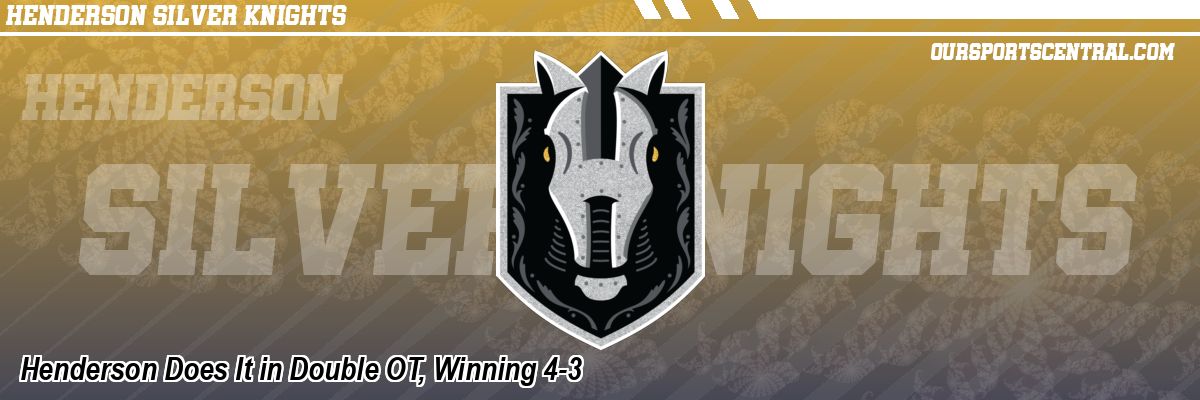 Henderson Does It in Double OT, Winning 4-3