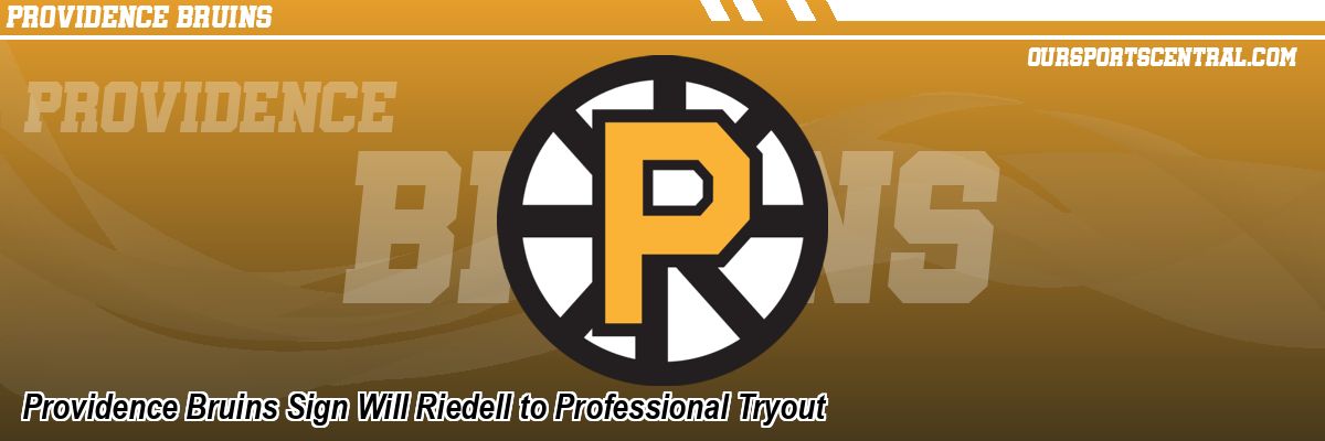 Providence Bruins Sign Will Riedell to Professional Tryout