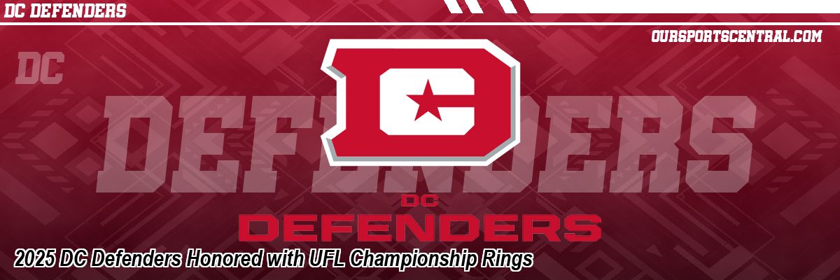 2025 DC Defenders Honored with UFL Championship Rings