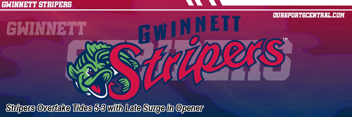 Stripers Overtake Tides 5-3 with Late Surge in Opener