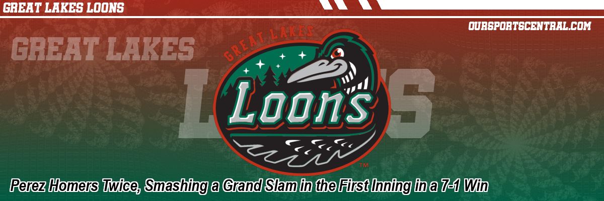 Perez Homers Twice, Smashing a Grand Slam in the First Inning in a 7-1 Win