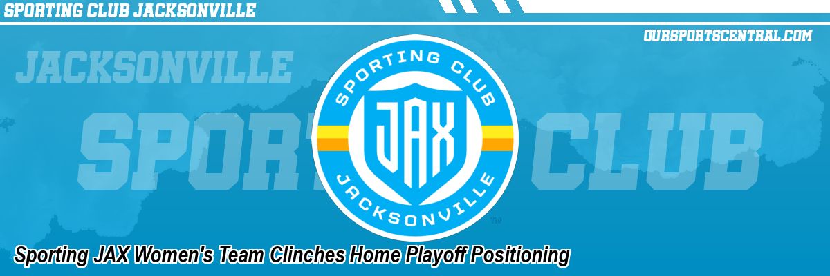 Sporting JAX Women's Team Clinches Home Playoff Positioning