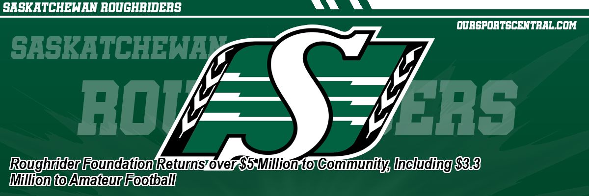 Roughrider Foundation Returns over $5 Million to Community, Including $3.3 Million to Amateur Football