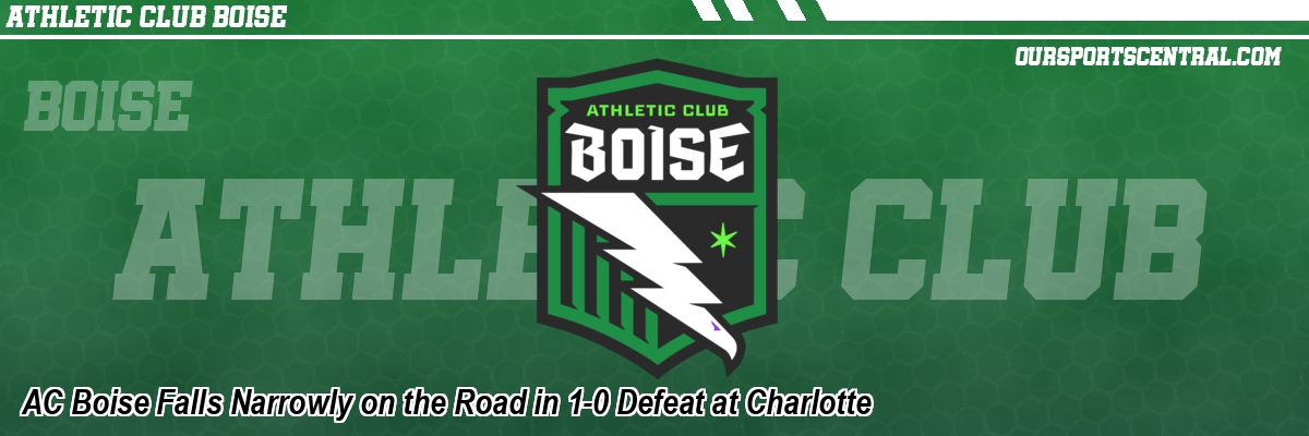 AC Boise Falls Narrowly on the Road in 1-0 Defeat at Charlotte