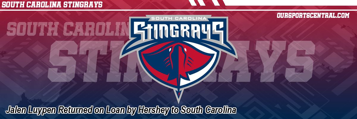 Jalen Luypen Returned on Loan by Hershey to South Carolina