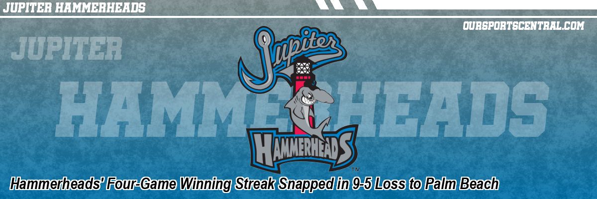 Hammerheads' Four-Game Winning Streak Snapped in 9-5 Loss to Palm Beach