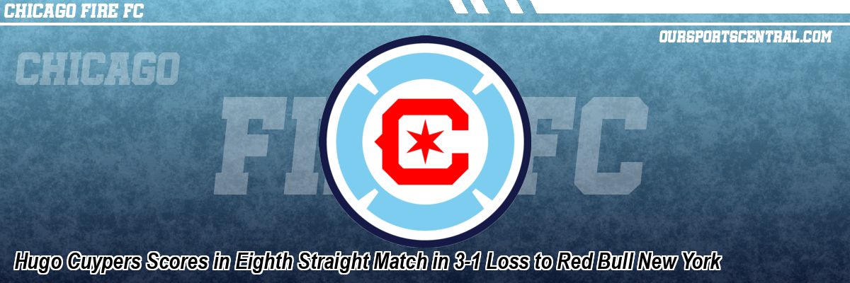 Hugo Cuypers Scores in Eighth Straight Match in 3-1 Loss to Red Bull New York