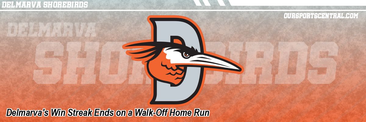 Delmarva's Win Streak Ends on a Walk-Off Home Run
