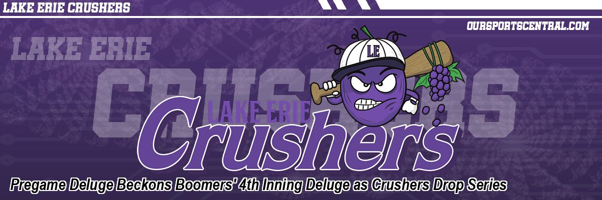 Pregame Deluge Beckons Boomers' 4th Inning Deluge as Crushers Drop Series