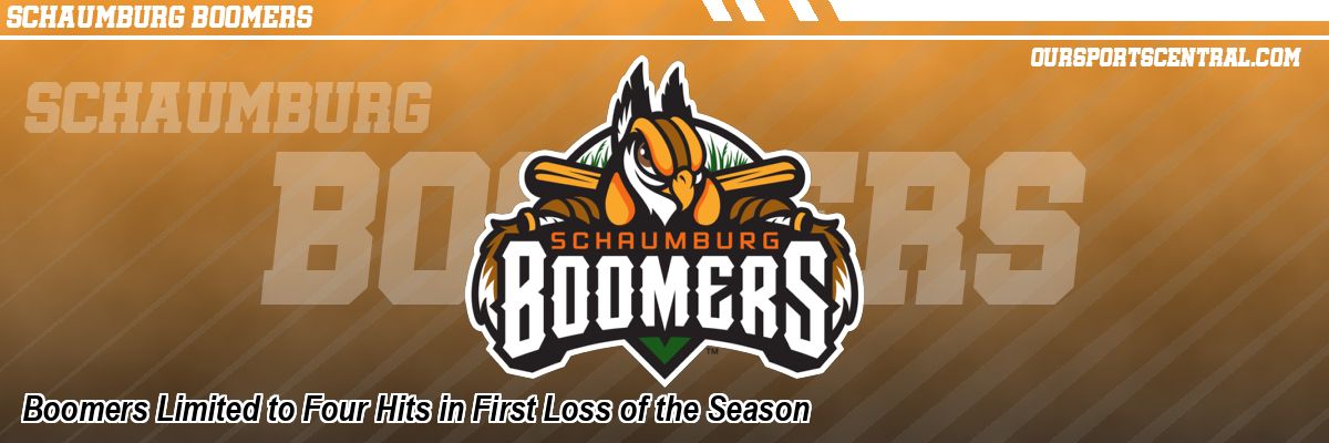 Boomers Limited to Four Hits in First Loss of the Season