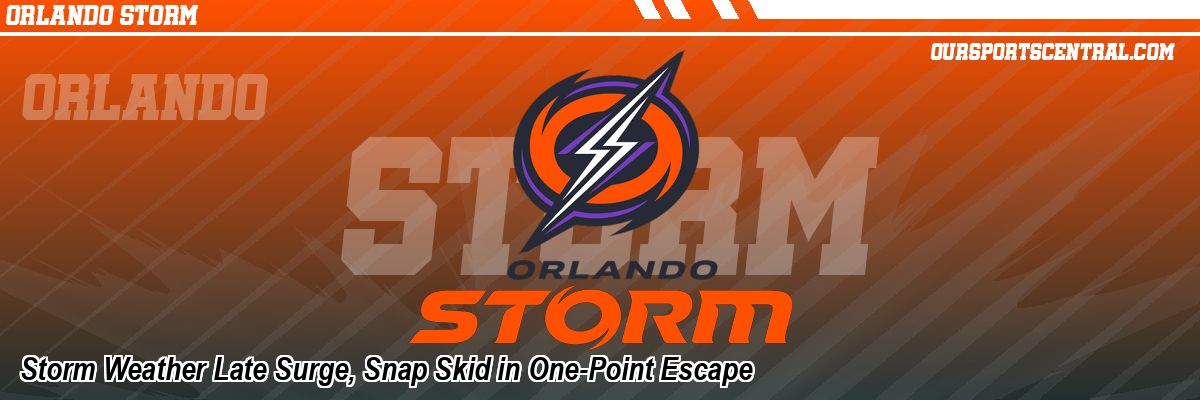 Storm Weather Late Surge, Snap Skid in One-Point Escape