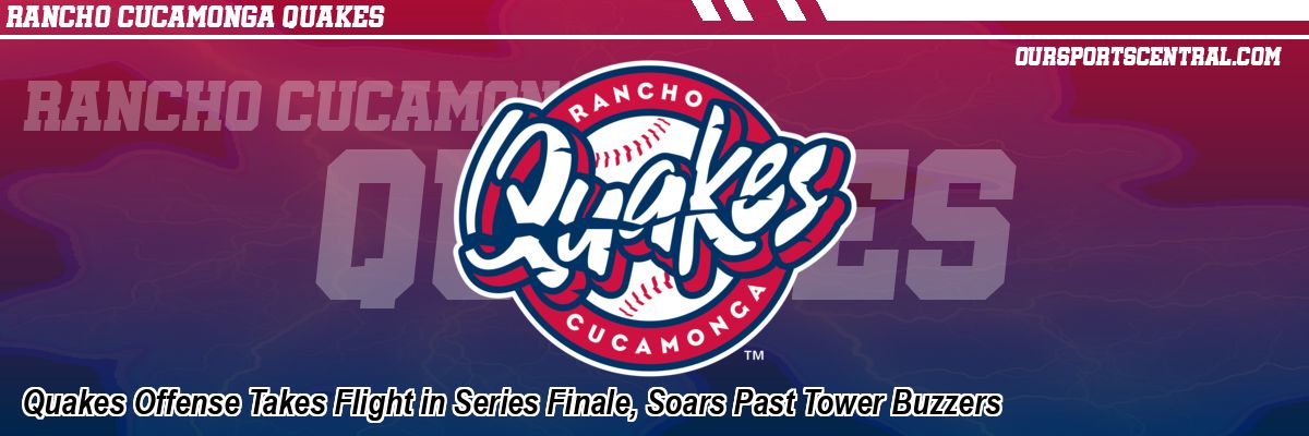 Quakes Offense Takes Flight in Series Finale, Soars Past Tower Buzzers