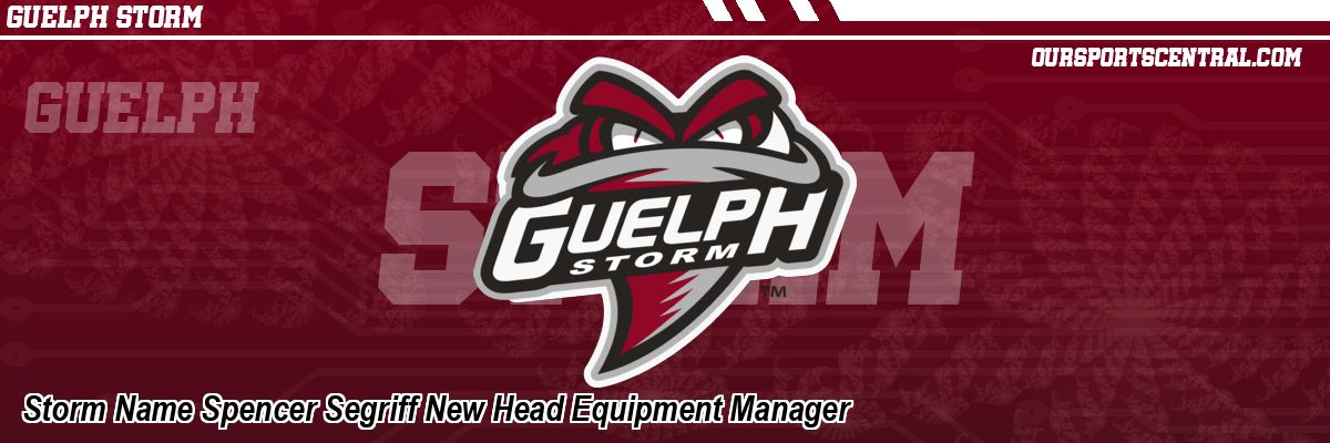 Storm Name Spencer Segriff New Head Equipment Manager