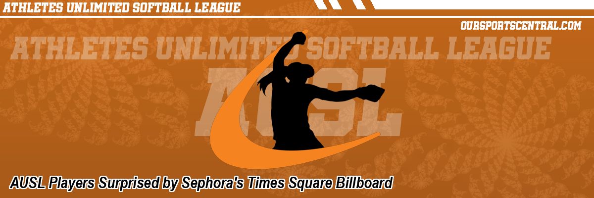 AUSL Players Surprised by Sephora's Times Square Billboard